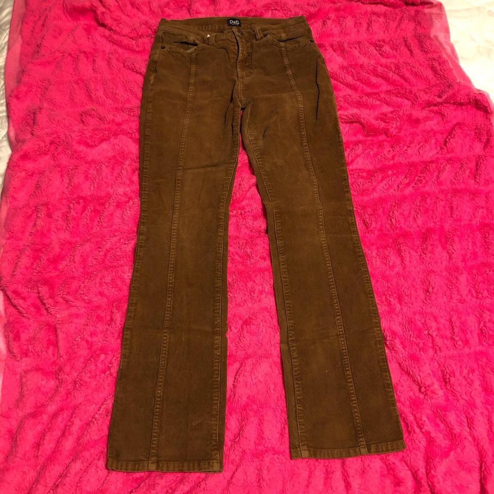 Early 2000s D&G corduroy bootcut jeans/pants